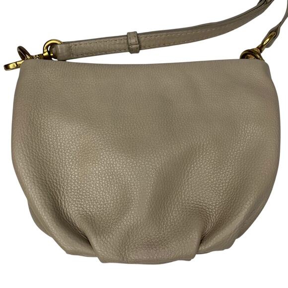 Marc by Marc Jacobs Crossbody Leather Taupe Zipper Closure Full Lining - Picture 4 of 14